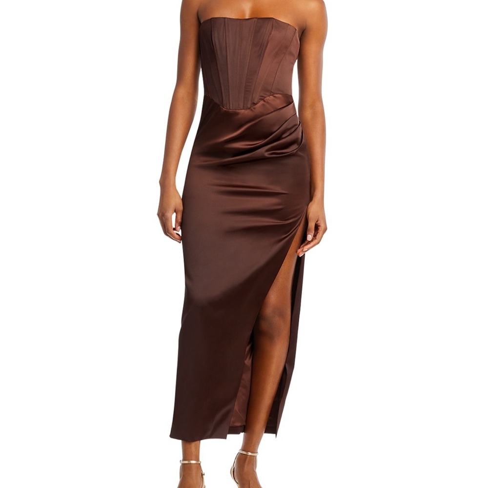 Bardot Everlasting Satin Midi Dress